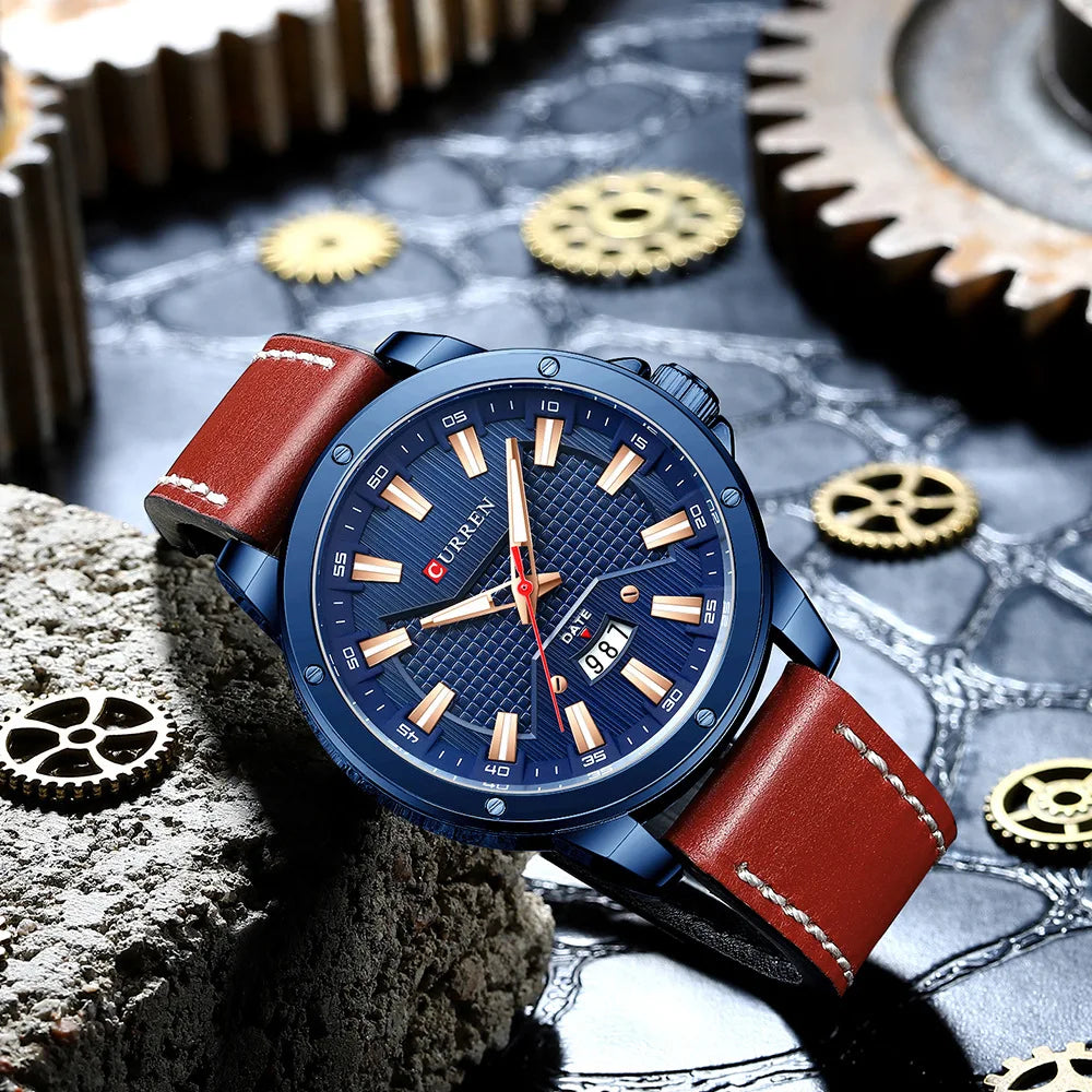 CURREN 8376 Leather Watch