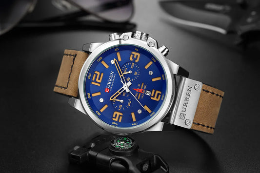 Curren 8314 Men Watch Leather
