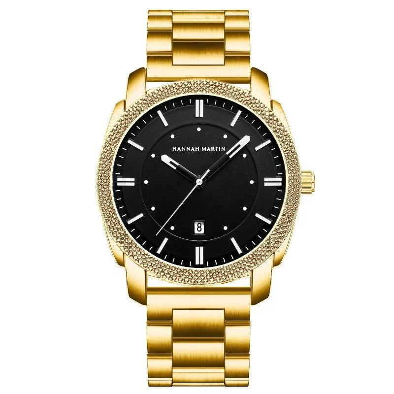 Men's Classic Stainless Steel Watch – Waterproof, Luxury Design