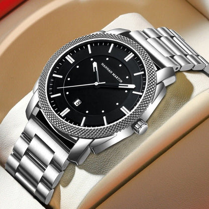 Men's Classic Stainless Steel Watch – Waterproof, Luxury Design